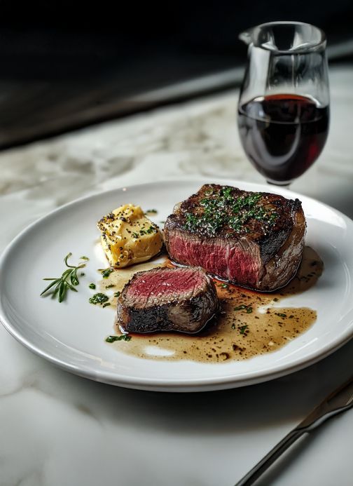 meat and wine adobe stock